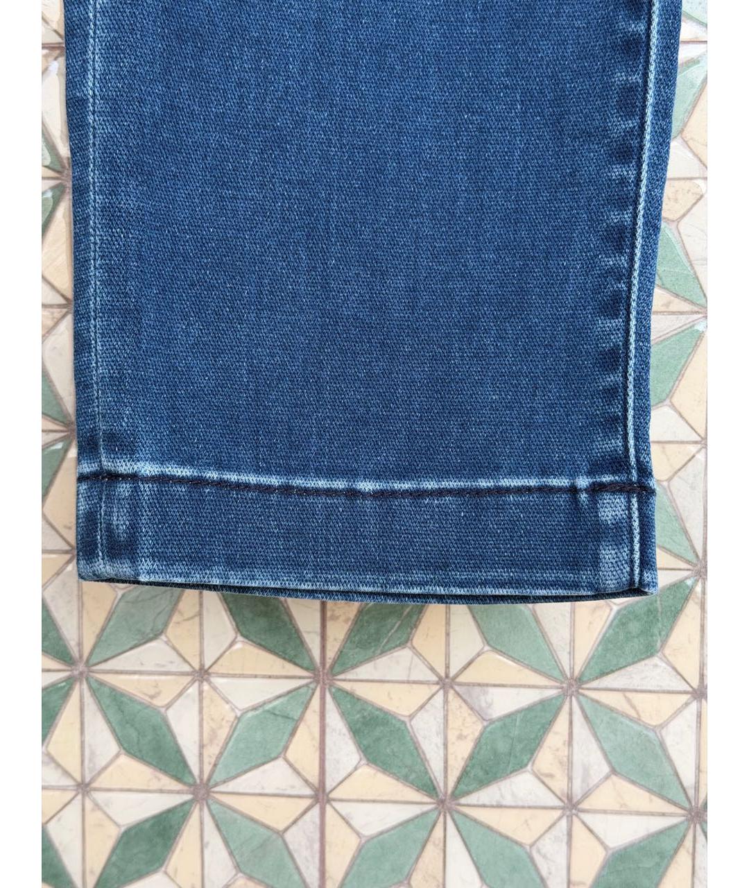 JACOB COHEN Синие хлопко-полиэстеровые джинсы, фото 7