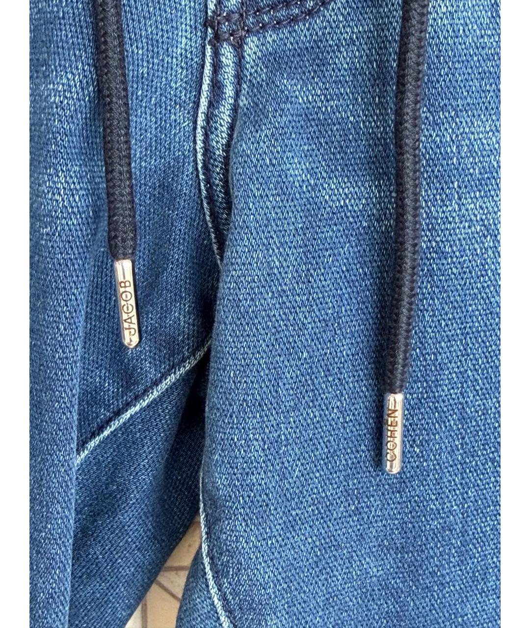 JACOB COHEN Синие хлопко-полиэстеровые джинсы, фото 4
