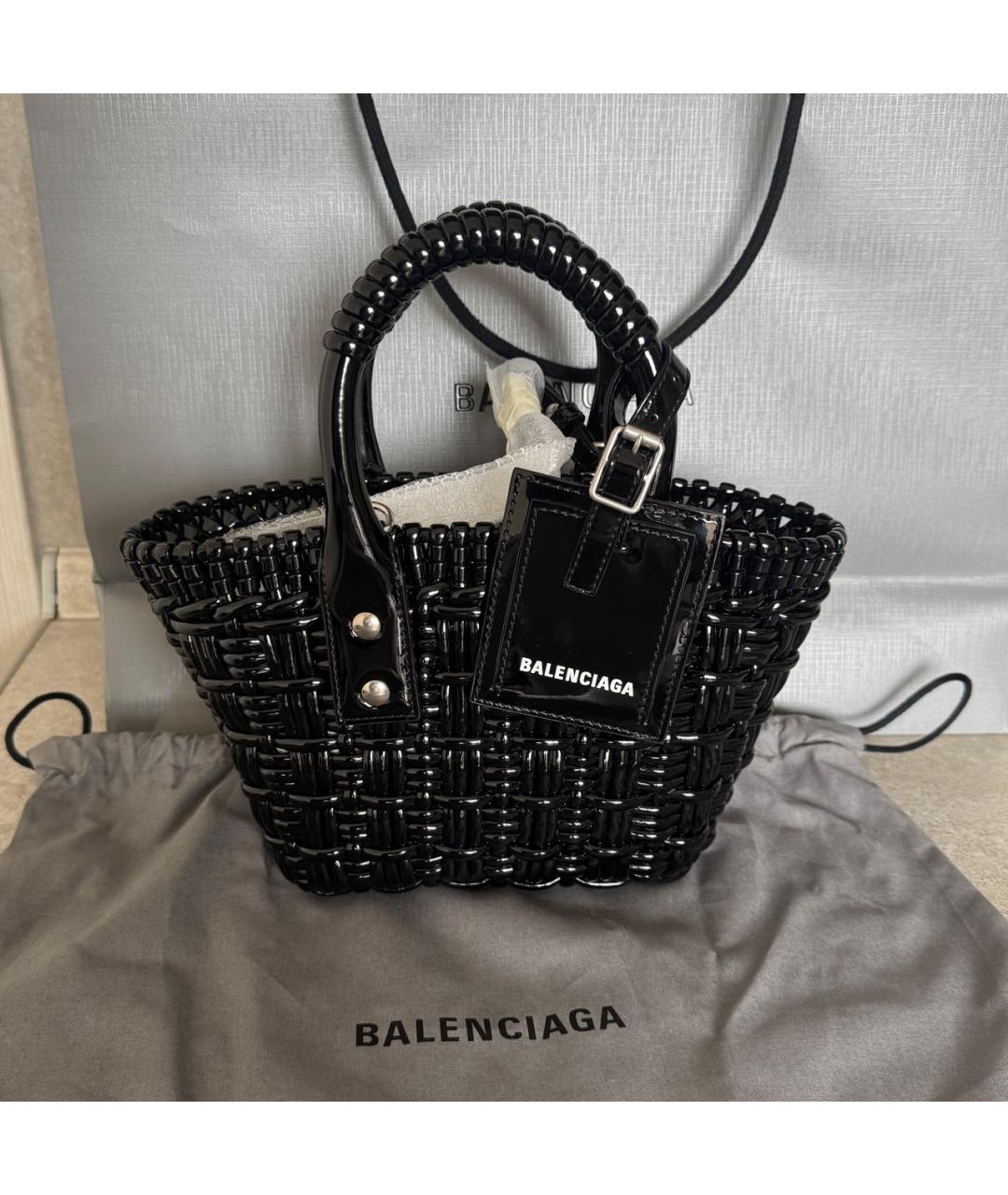 BALENCIAGA Черная сумка тоут, фото 5