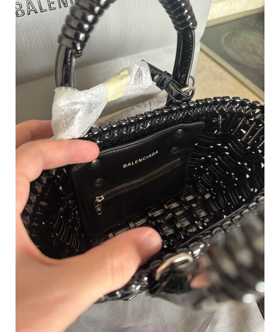 BALENCIAGA Черная сумка тоут, фото 4