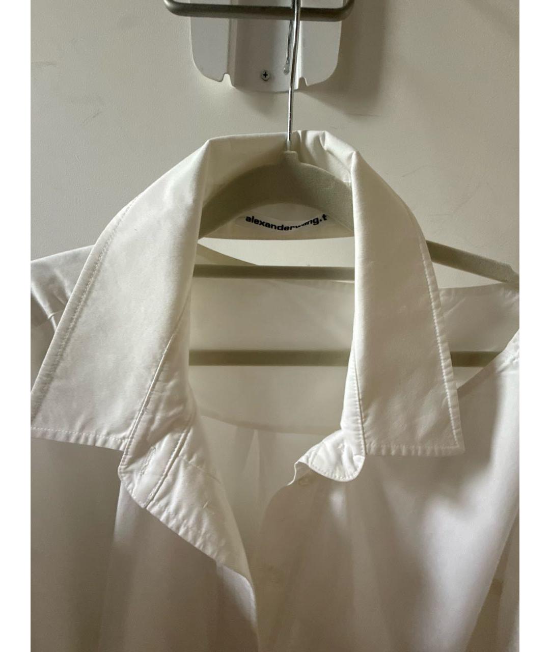 ALEXANDER WANG Белое хлопковое повседневное платье, фото 3