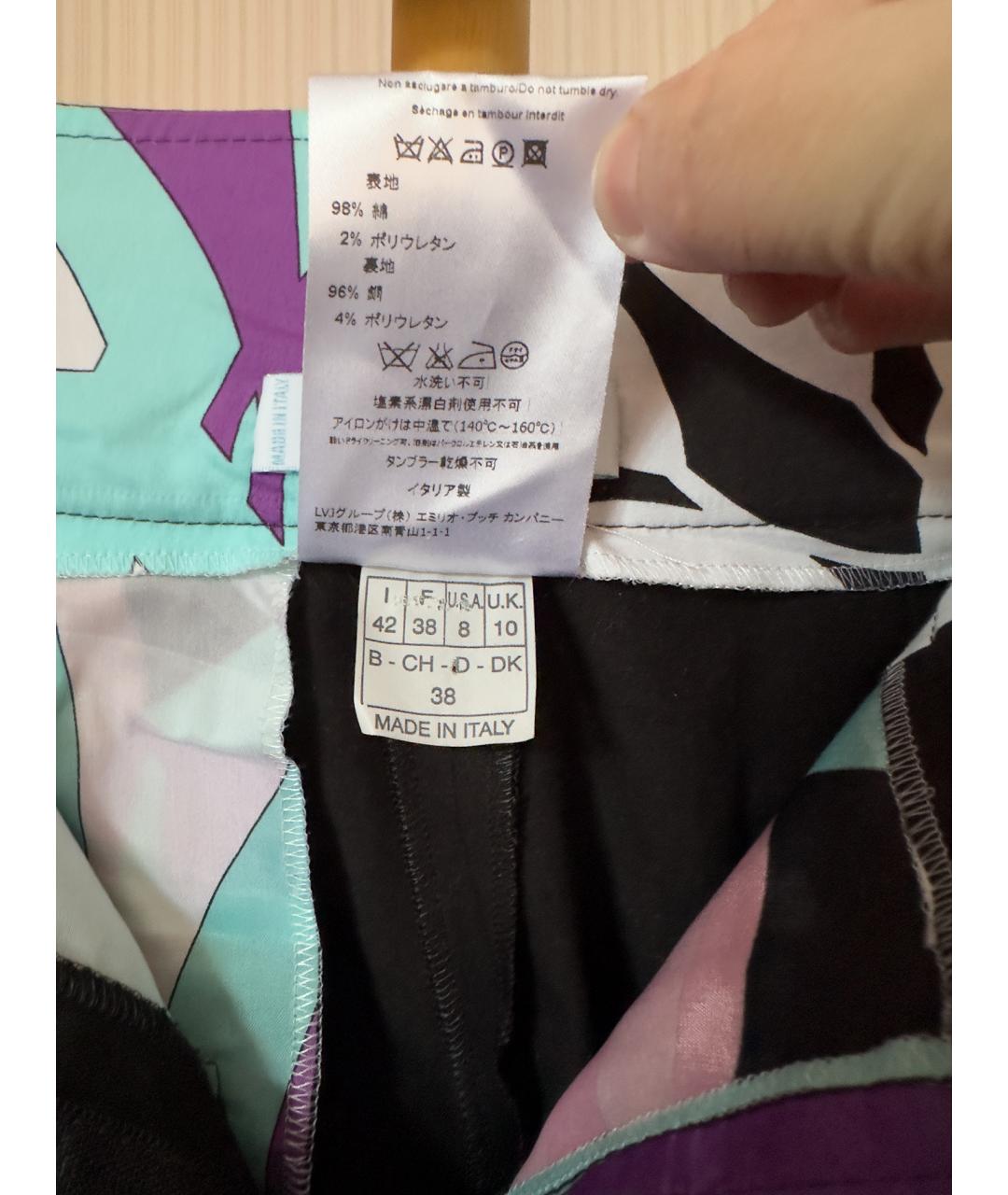 EMILIO PUCCI Черные хлопковые брюки широкие, фото 3