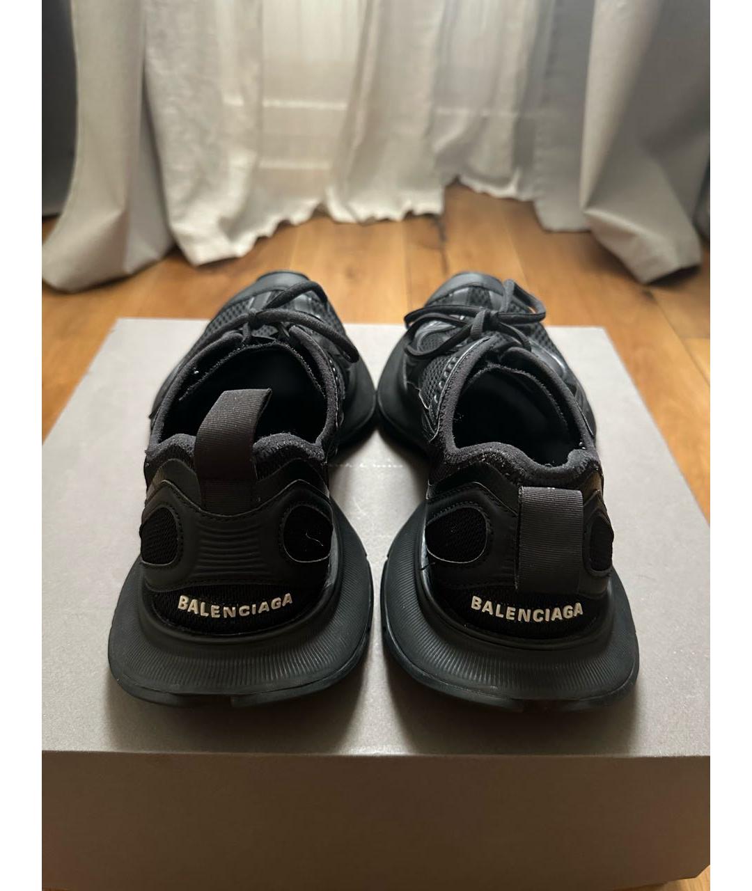 BALENCIAGA Черные текстильные кроссовки, фото 3