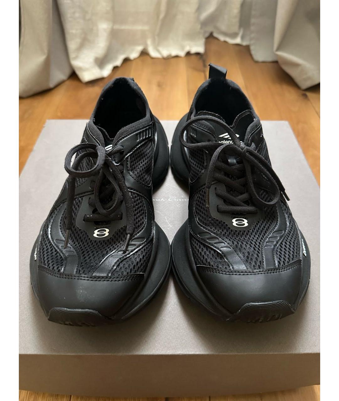 BALENCIAGA Черные текстильные кроссовки, фото 4