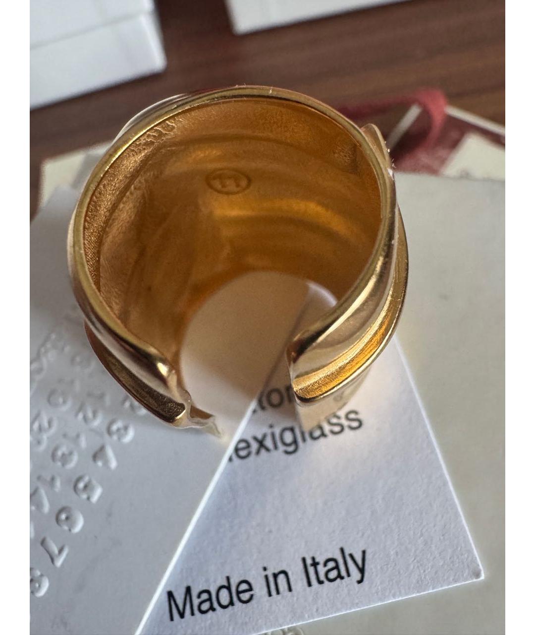 MAISON MARGIELA Золотое латунное кольцо, фото 8