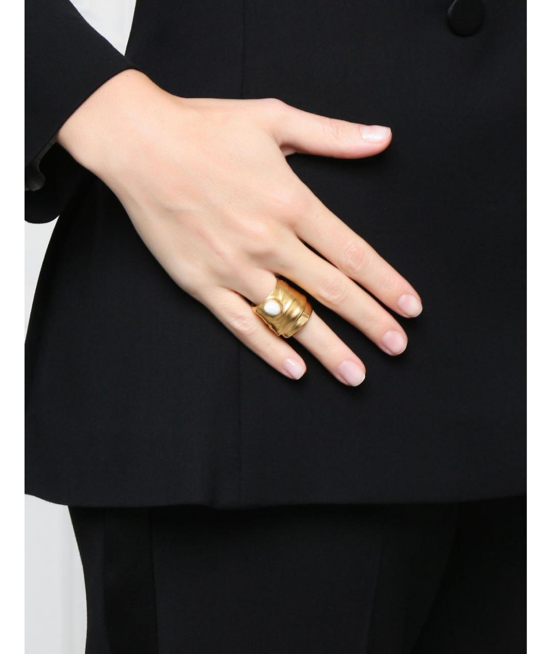 MAISON MARGIELA Золотое латунное кольцо, фото 4