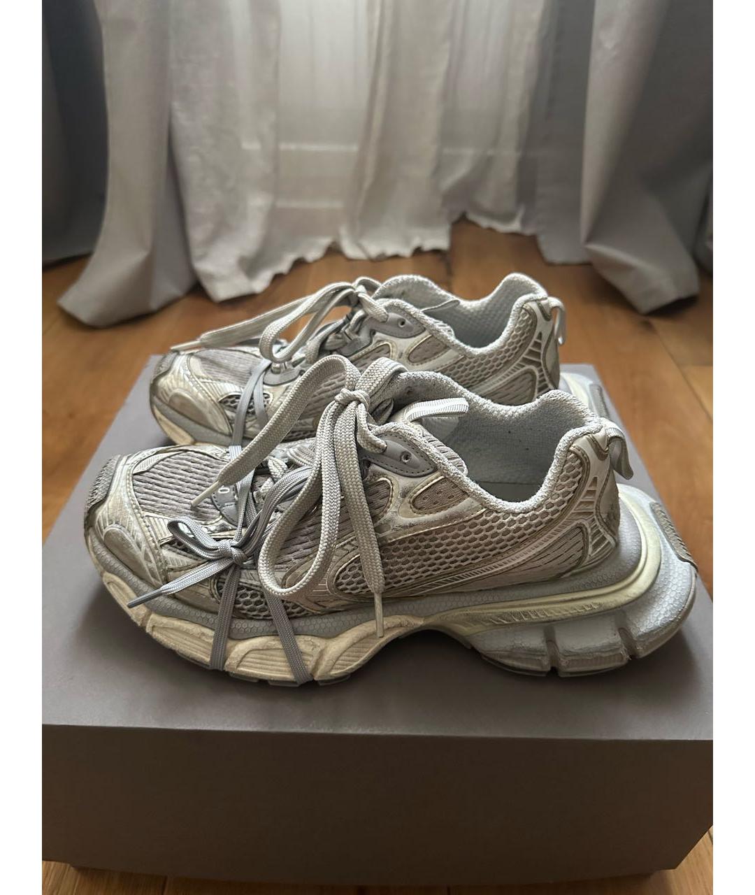 BALENCIAGA Серые текстильные кроссовки, фото 2