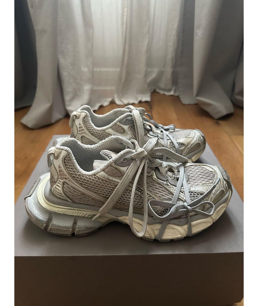 BALENCIAGA Серые текстильные кроссовки, фото 6