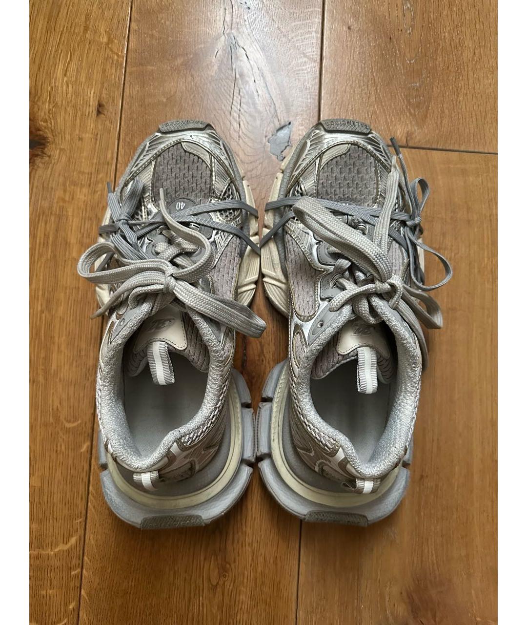 BALENCIAGA Серые текстильные кроссовки, фото 5