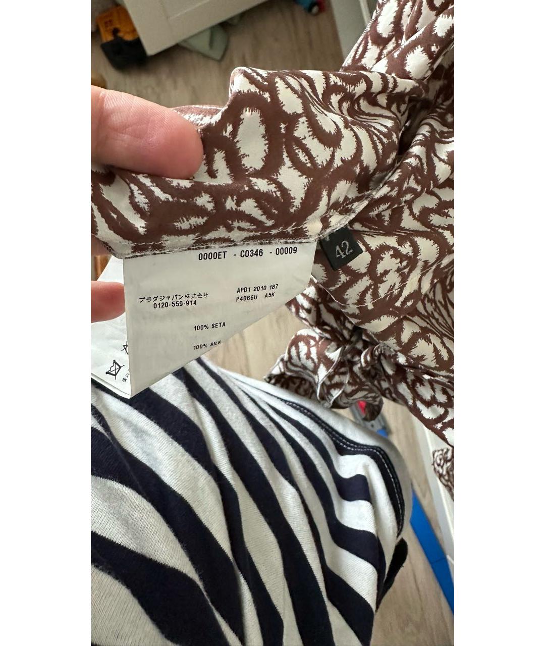 PRADA Шелковая блузы, фото 6