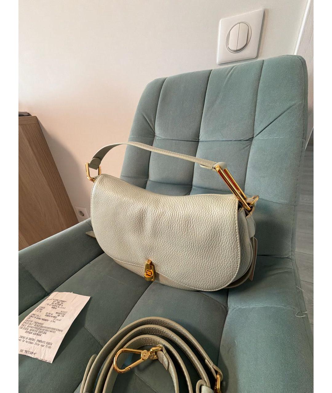 COCCINELLE Зеленая кожаная сумка через плечо, фото 2