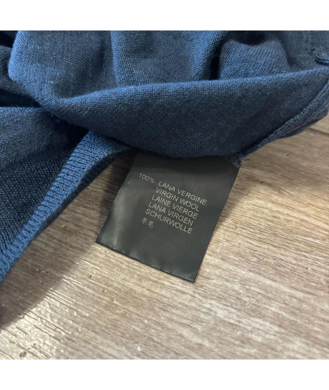CORNELIANI Темно-синий шерстяной джемпер / свитер, фото 5
