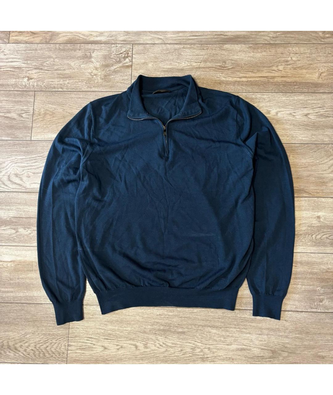 CORNELIANI Темно-синий шерстяной джемпер / свитер, фото 7