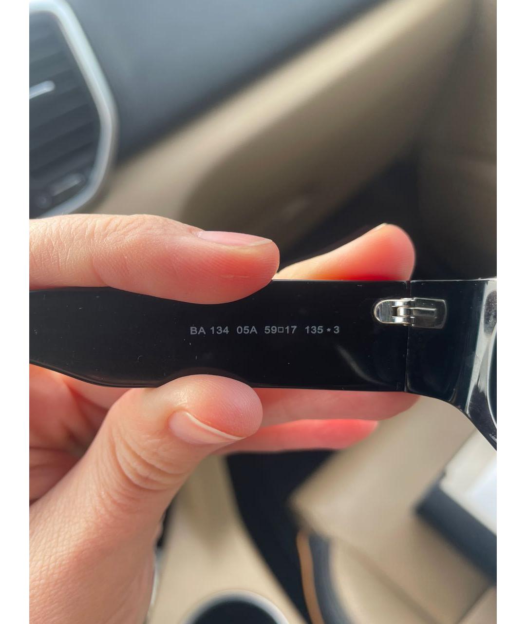 BALENCIAGA Черные пластиковые солнцезащитные очки, фото 5