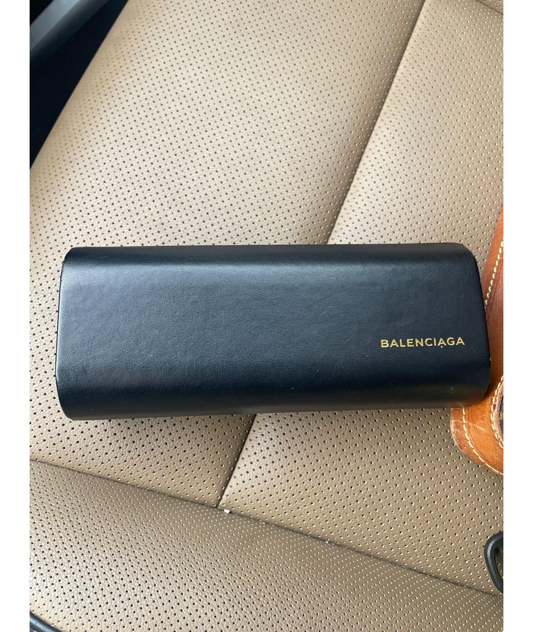 BALENCIAGA Черные пластиковые солнцезащитные очки, фото 4