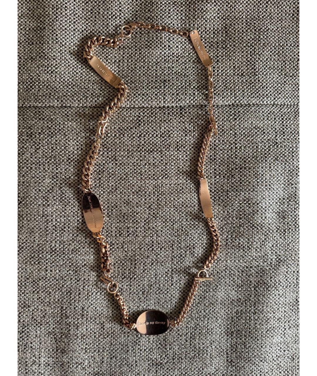 MAISON MARGIELA Золотое латунное колье, фото 7