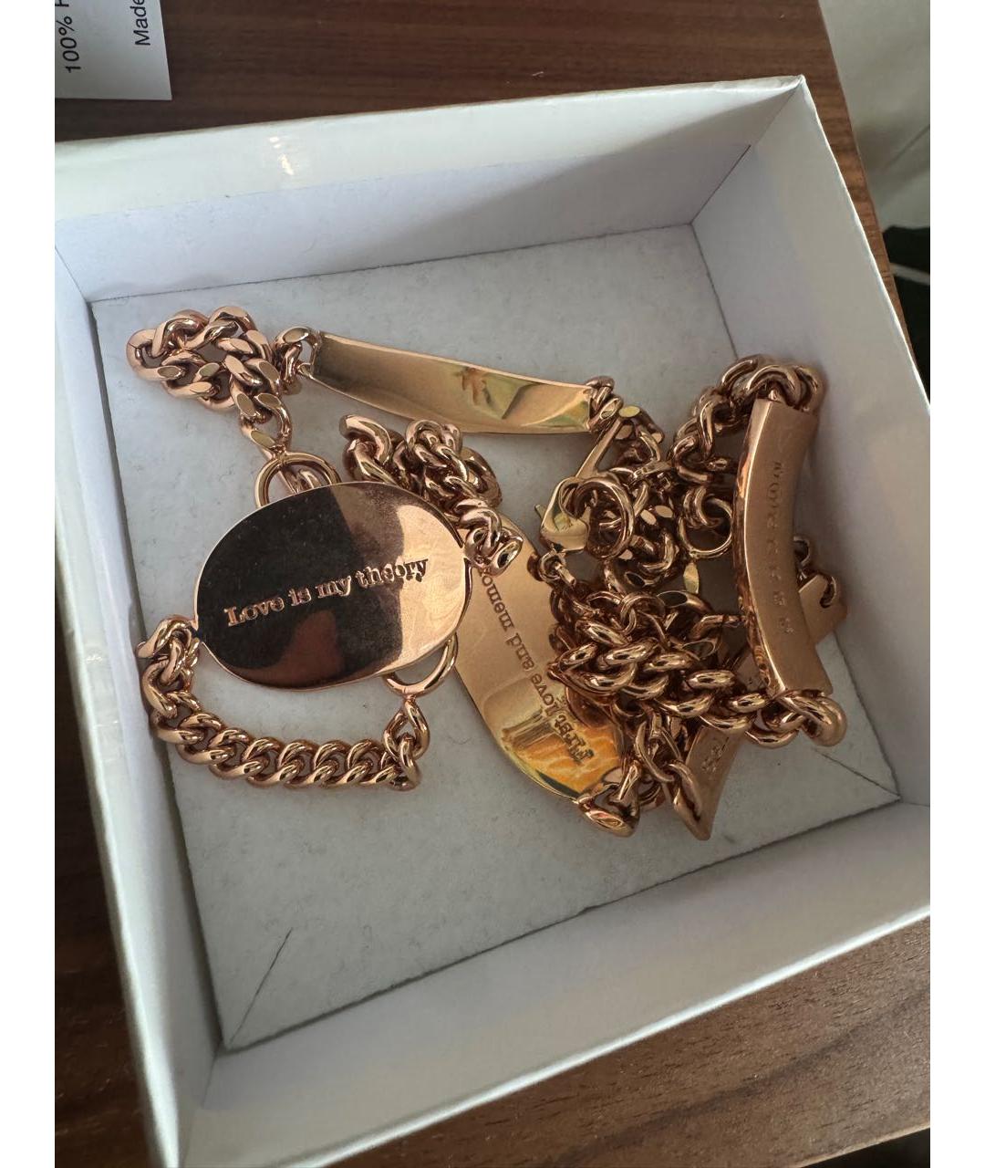 MAISON MARGIELA Золотое латунное колье, фото 6