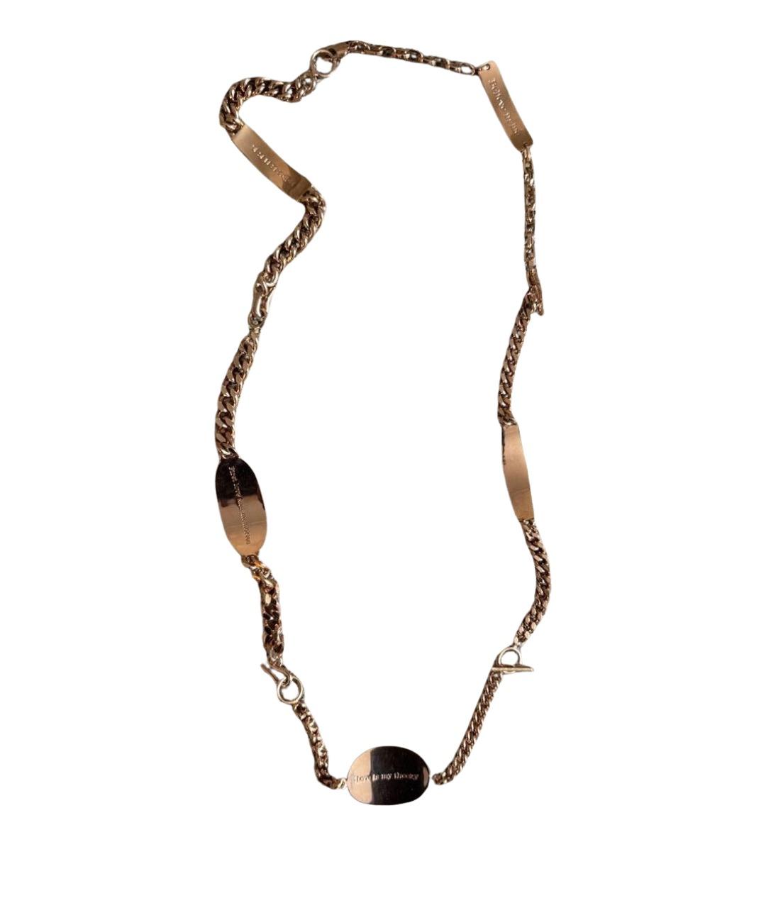 MAISON MARGIELA Золотое латунное колье, фото 1