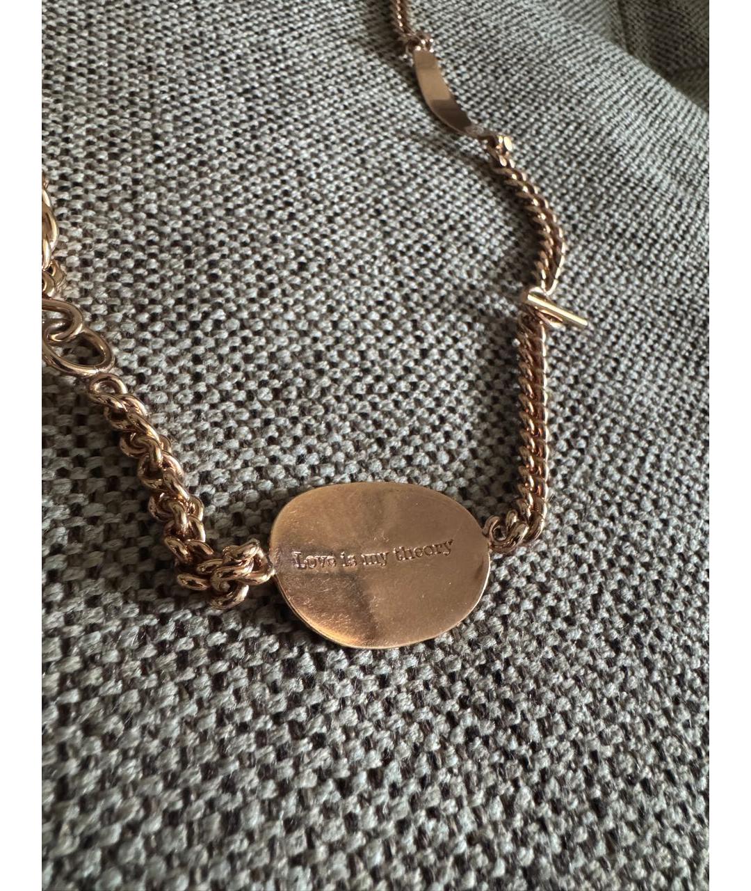 MAISON MARGIELA Золотое латунное колье, фото 2