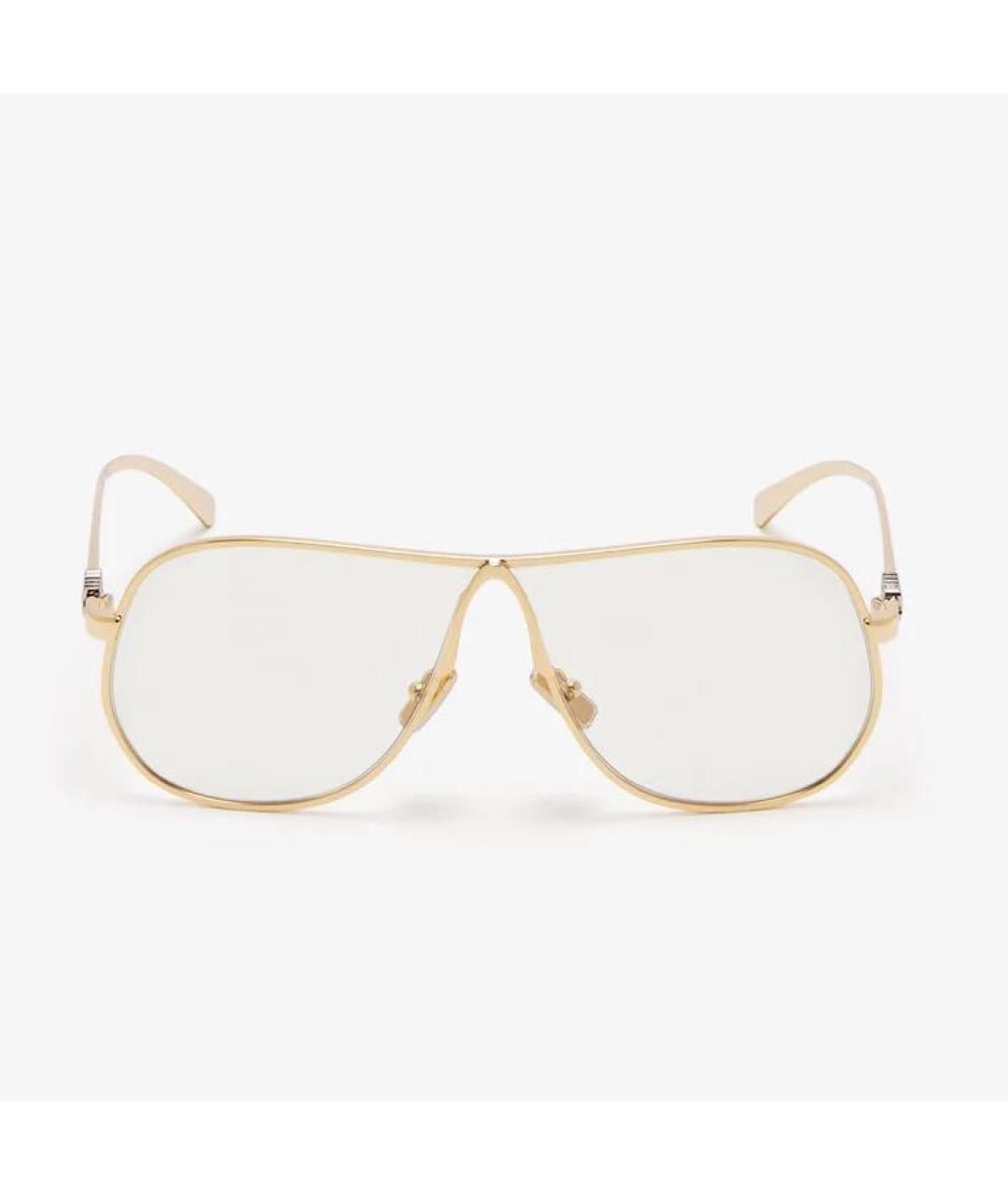 MIU MIU Золотые металлические солнцезащитные очки, фото 8