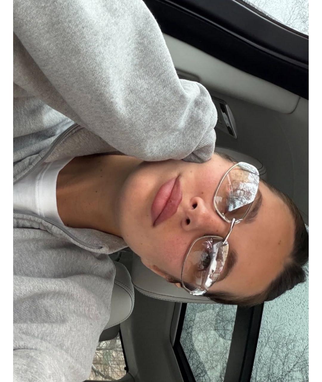 MIU MIU Серебряные металлические солнцезащитные очки, фото 7