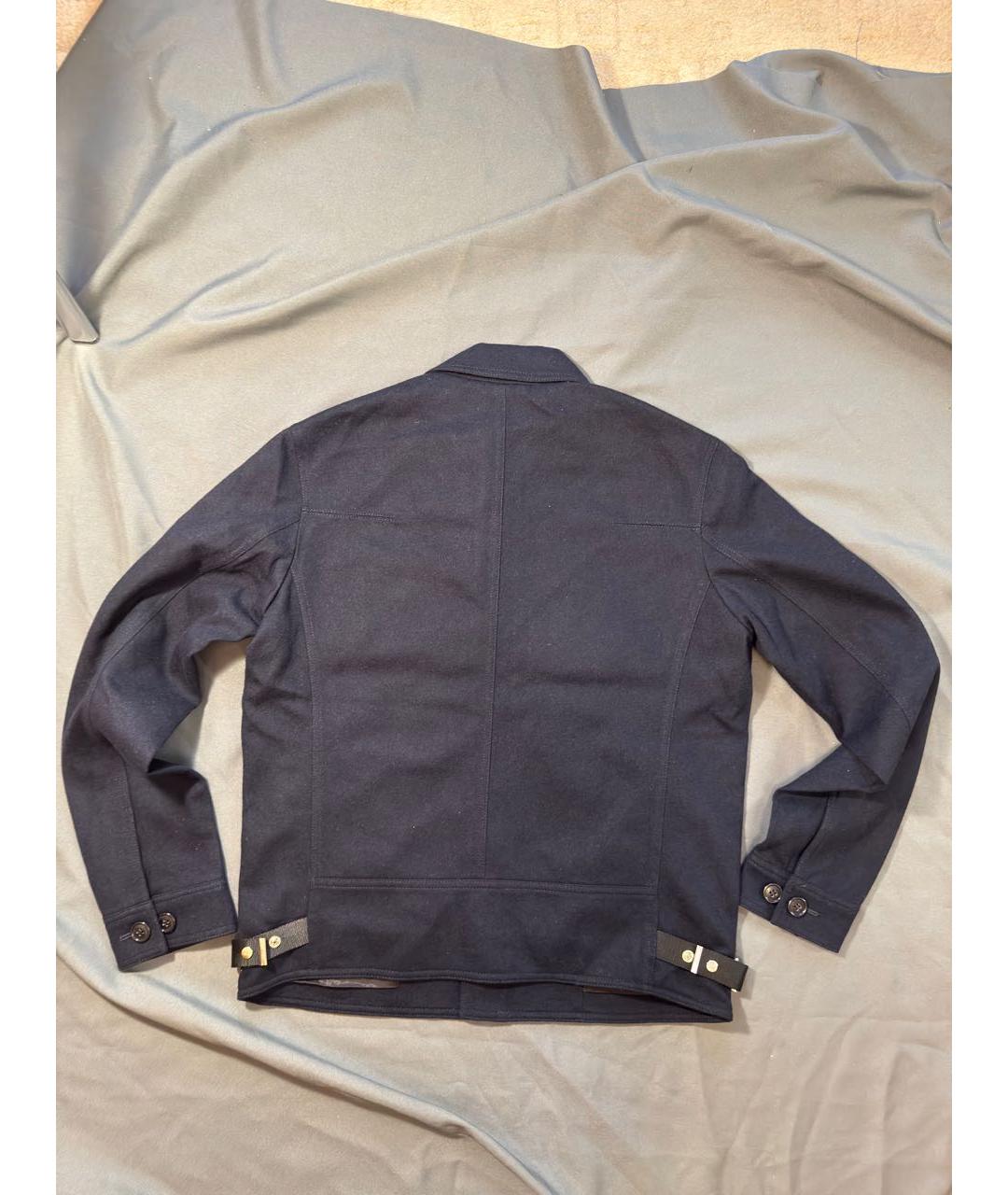 CHRISTIAN DIOR Темно-синяя шерстяная куртка, фото 2