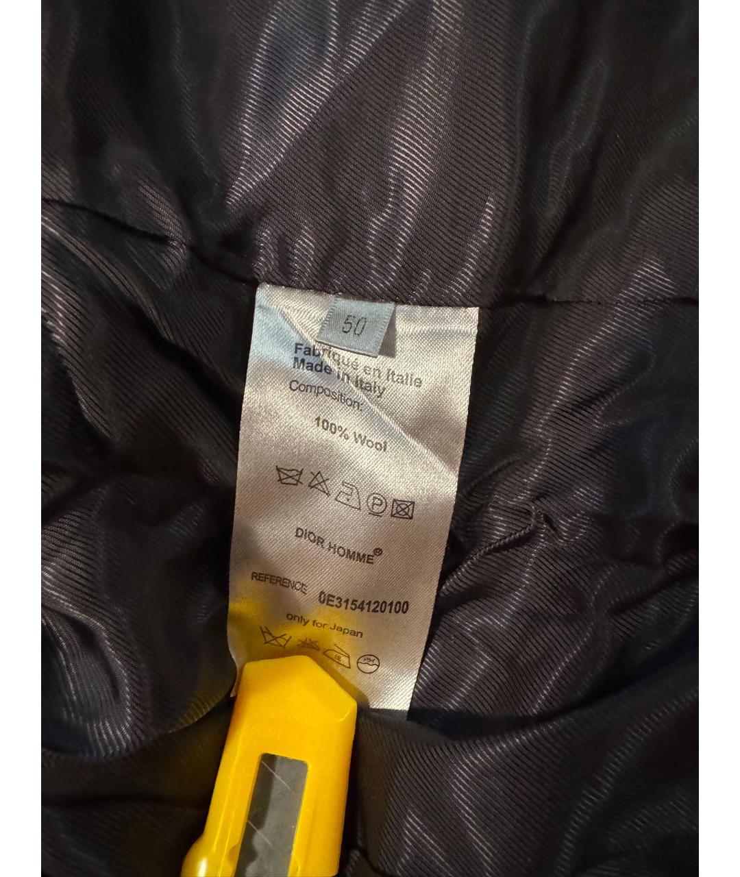 CHRISTIAN DIOR Темно-синяя шерстяная куртка, фото 6