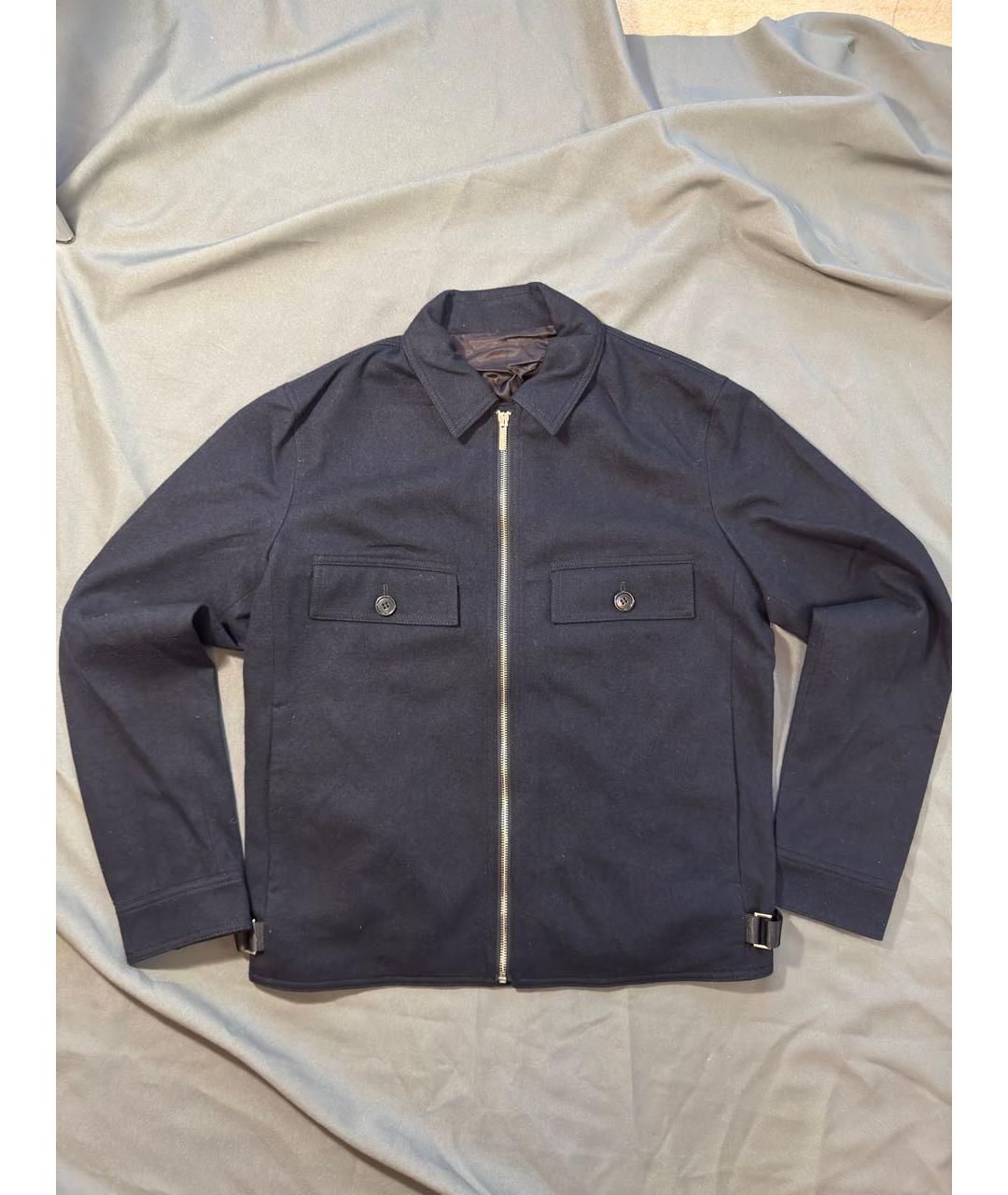 CHRISTIAN DIOR Темно-синяя шерстяная куртка, фото 7