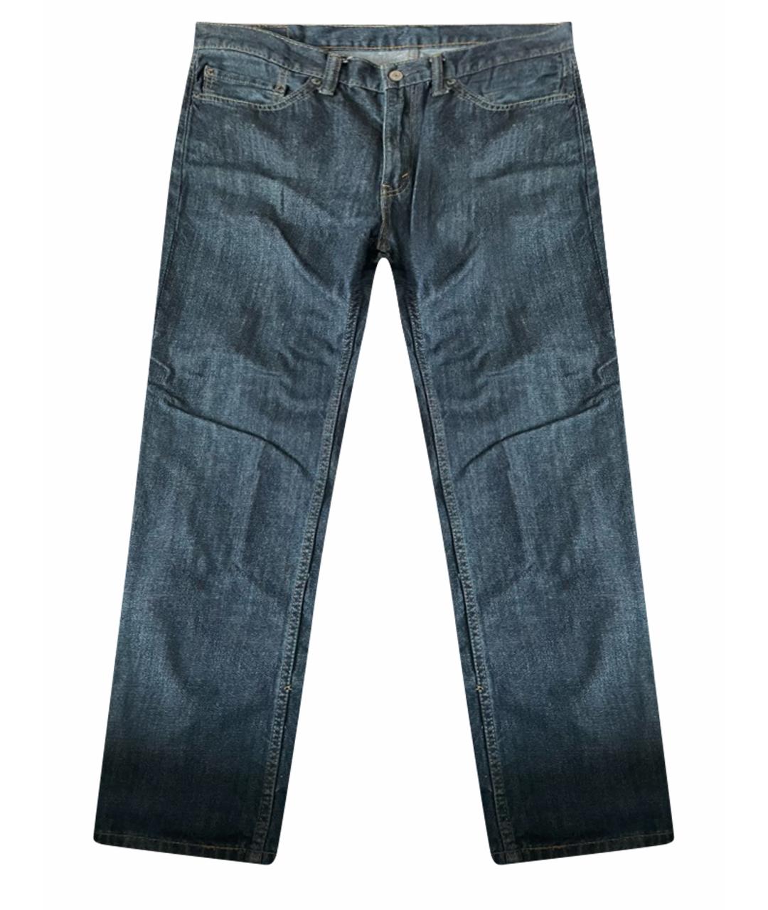 LEVI'S Темно-синие хлопковые прямые джинсы, фото 1