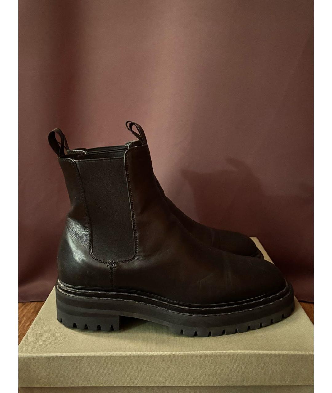 OFFICINE CREATIVE Темно-синие кожаные полусапоги, фото 7