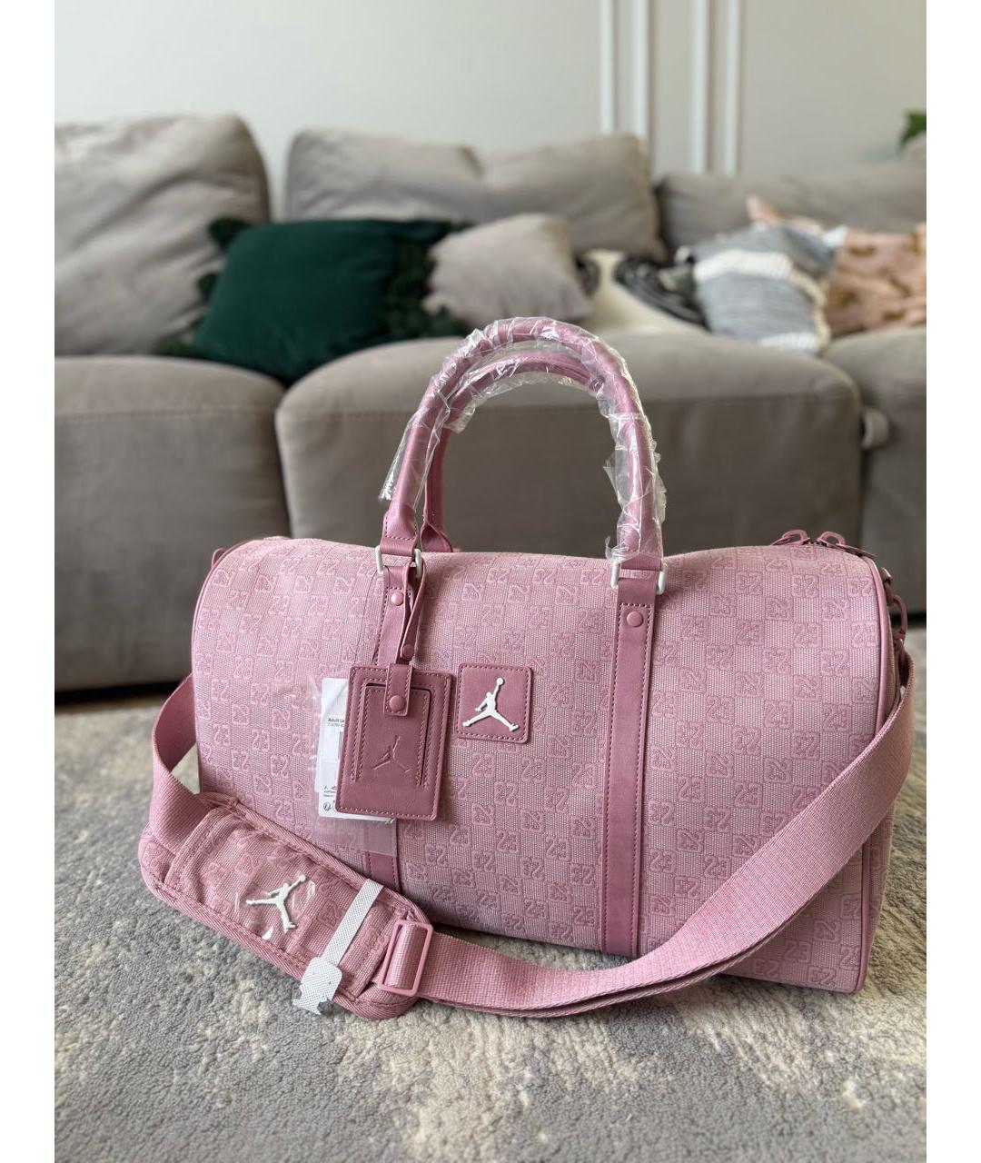 JORDAN Розовая дорожная/спортивная сумка, фото 3