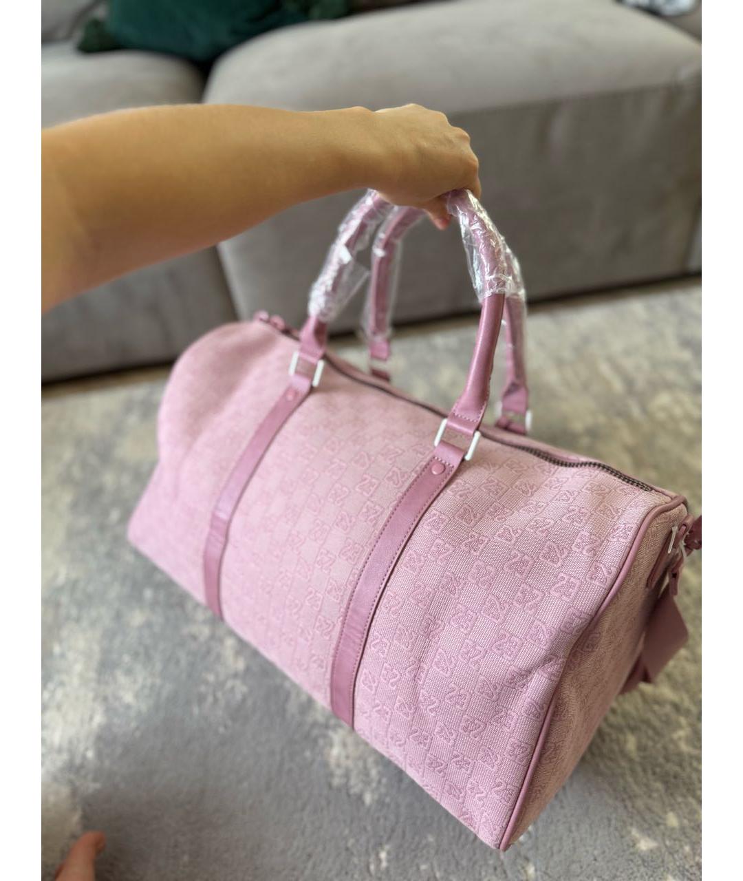 JORDAN Розовая дорожная/спортивная сумка, фото 4