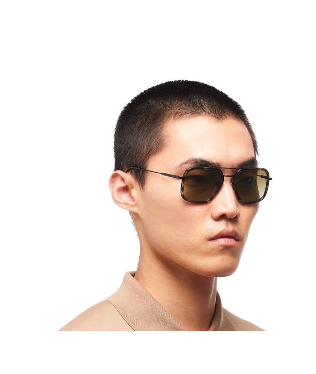 PRADA Черные пластиковые солнцезащитные очки, фото 2