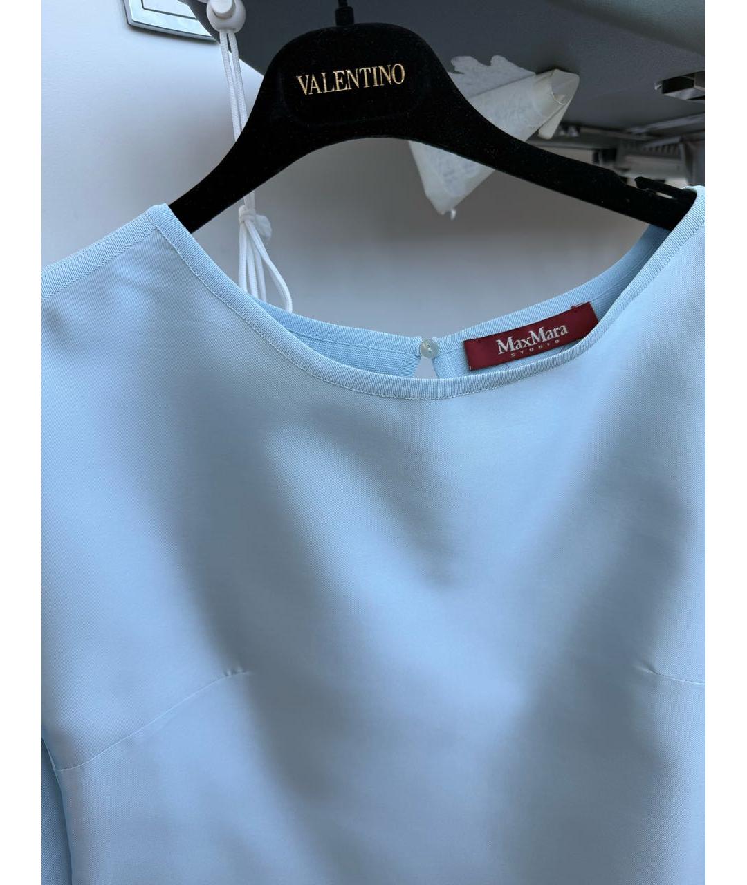 MAX MARA Голубой джемпер / свитер, фото 3
