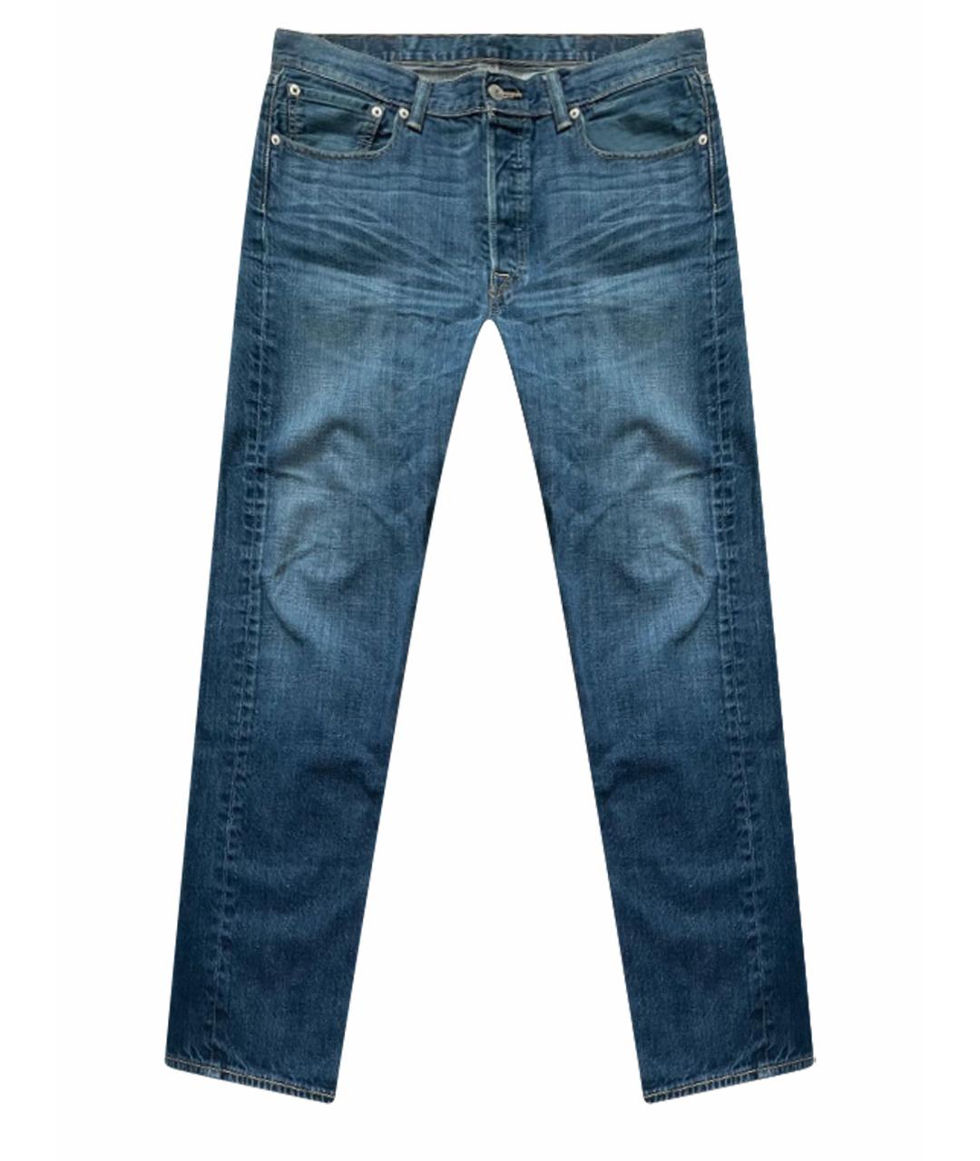 LEVI'S Темно-синие хлопковые прямые джинсы, фото 1