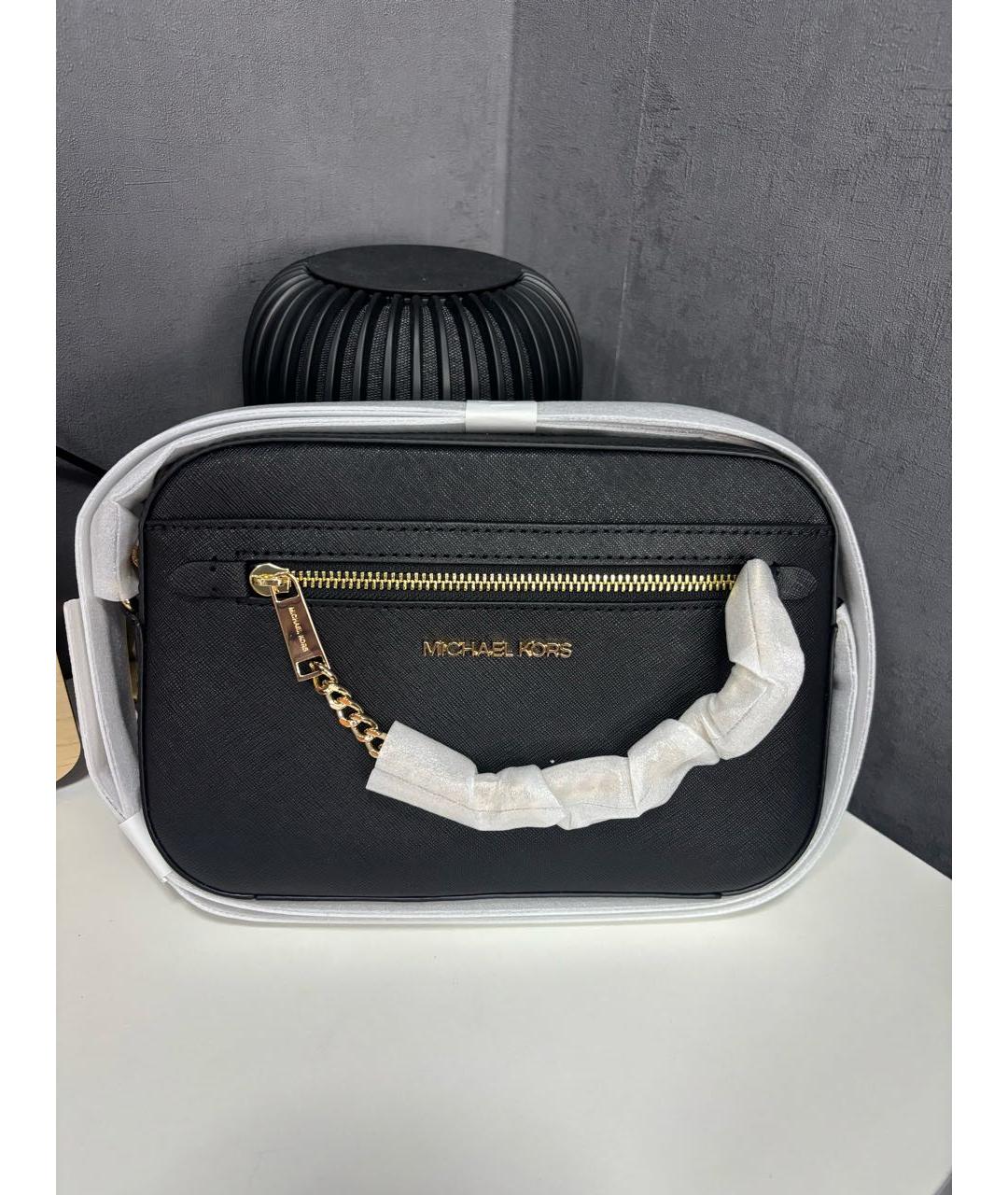 MICHAEL KORS Черная сумка через плечо из искусственной кожи, фото 2