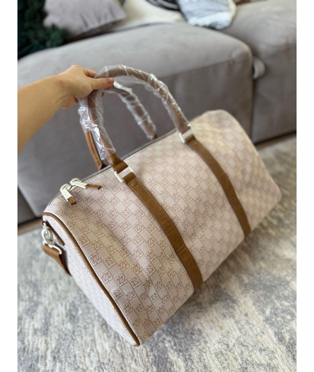 JORDAN Бежевая дорожная/спортивная сумка, фото 5