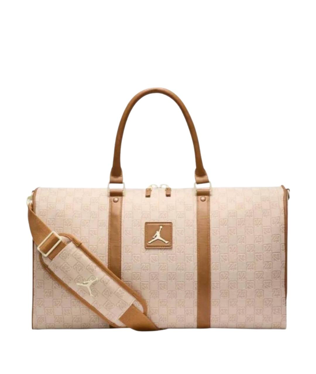 JORDAN Бежевая дорожная/спортивная сумка, фото 1
