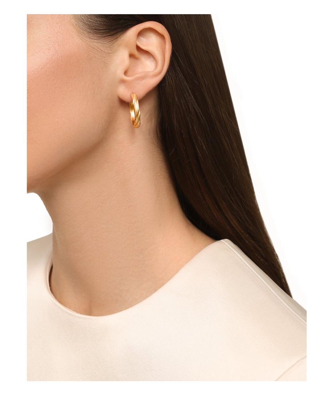 MAISON MARGIELA Золотые серебряные серьги, фото 2