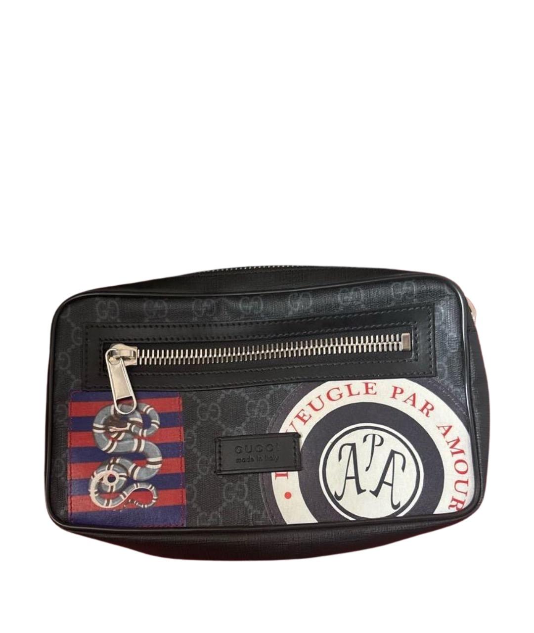 GUCCI Серая барсетка, фото 1