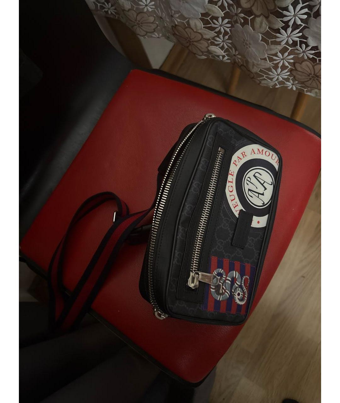 GUCCI Серая барсетка, фото 6