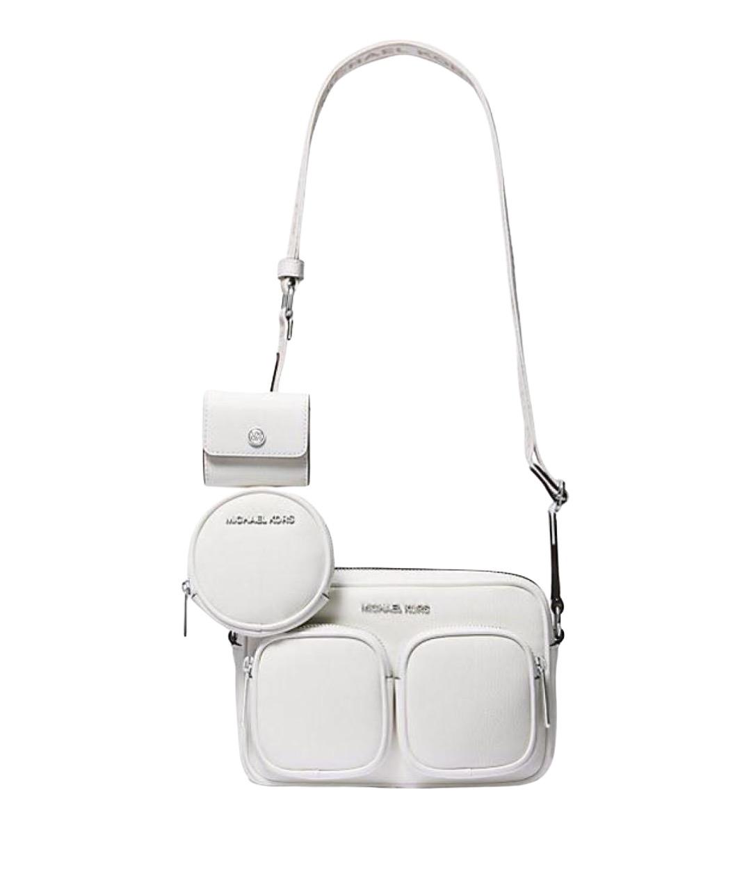 MICHAEL KORS Белая кожаная сумка через плечо, фото 1