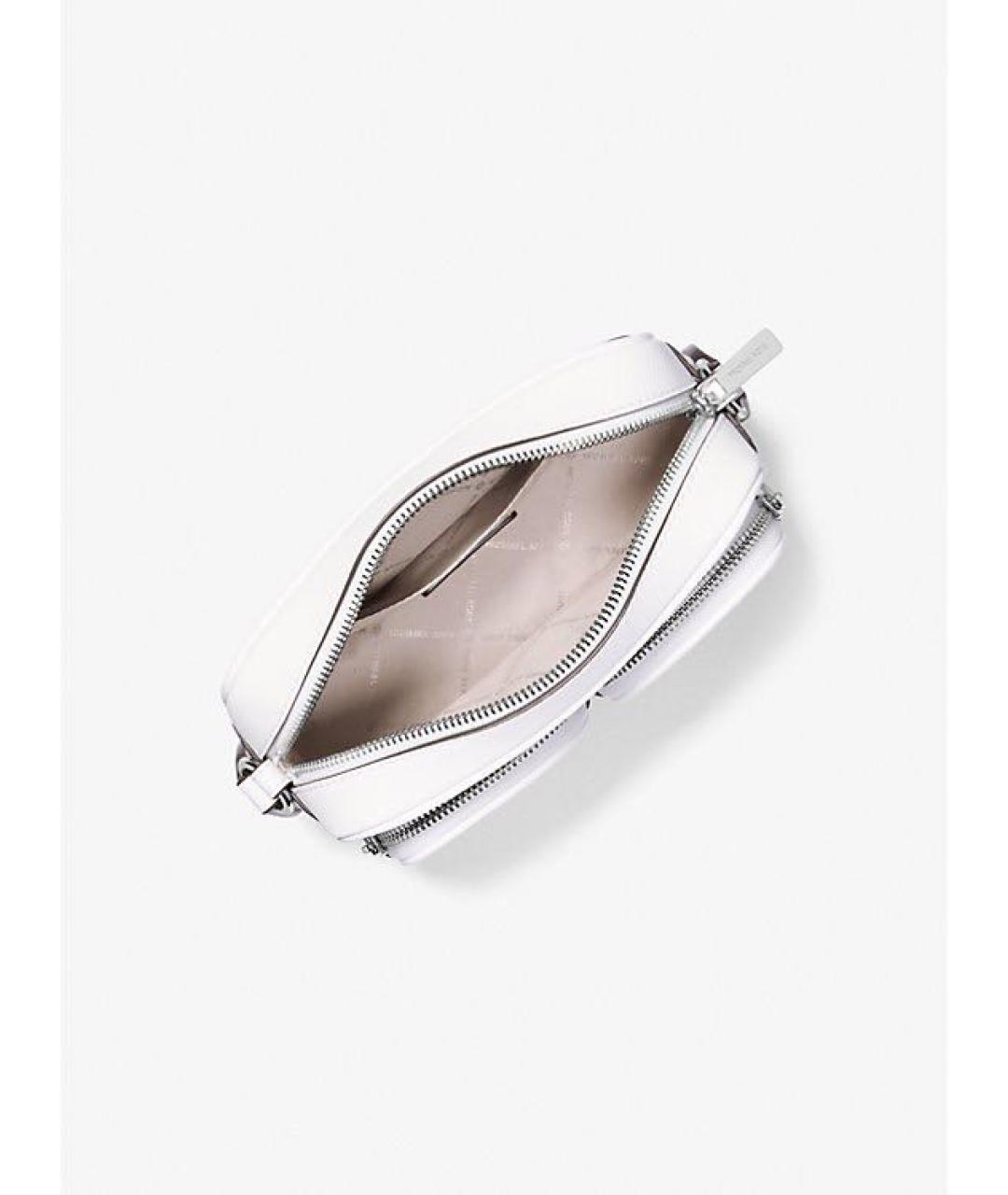 MICHAEL KORS Белая кожаная сумка через плечо, фото 2