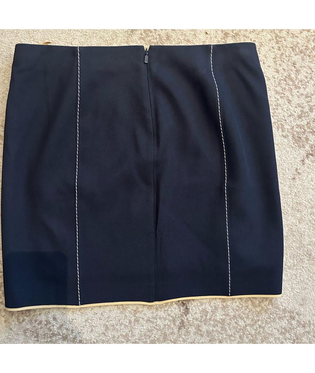 CHLOE Темно-синяя юбка мини, фото 7
