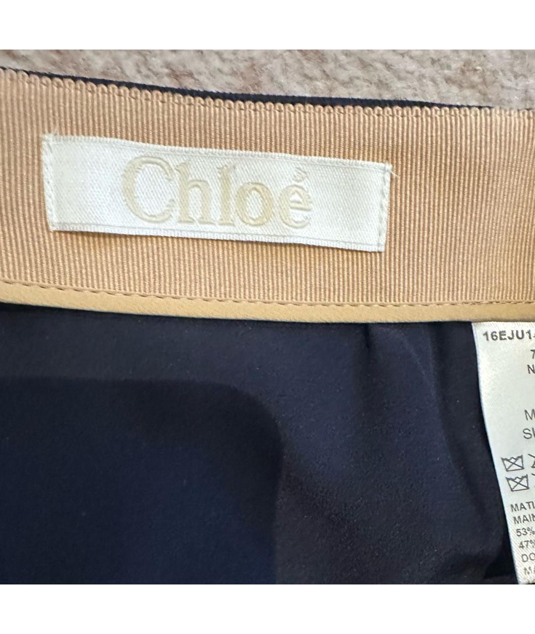 CHLOE Темно-синяя юбка мини, фото 5