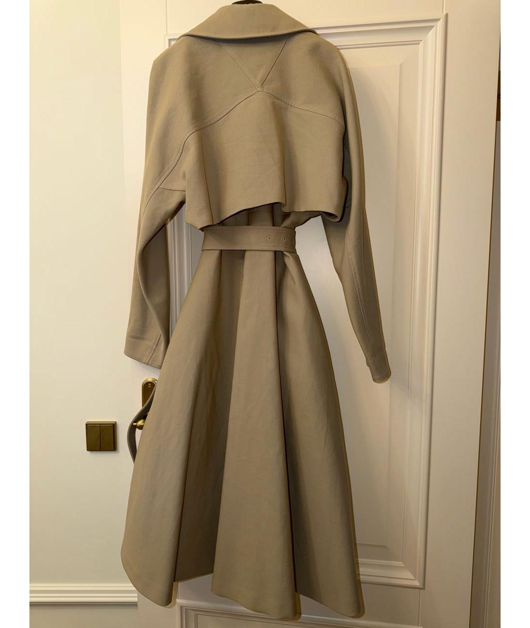 BOTTEGA VENETA Бежевый хлопковый тренч/плащ, фото 2