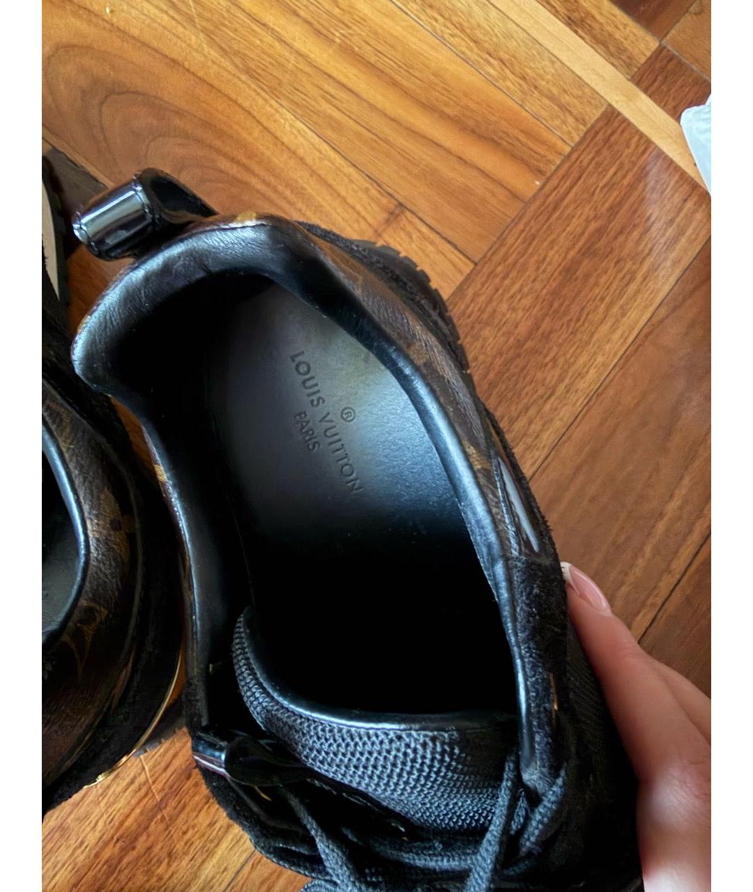 LOUIS VUITTON Черные кроссовки, фото 5