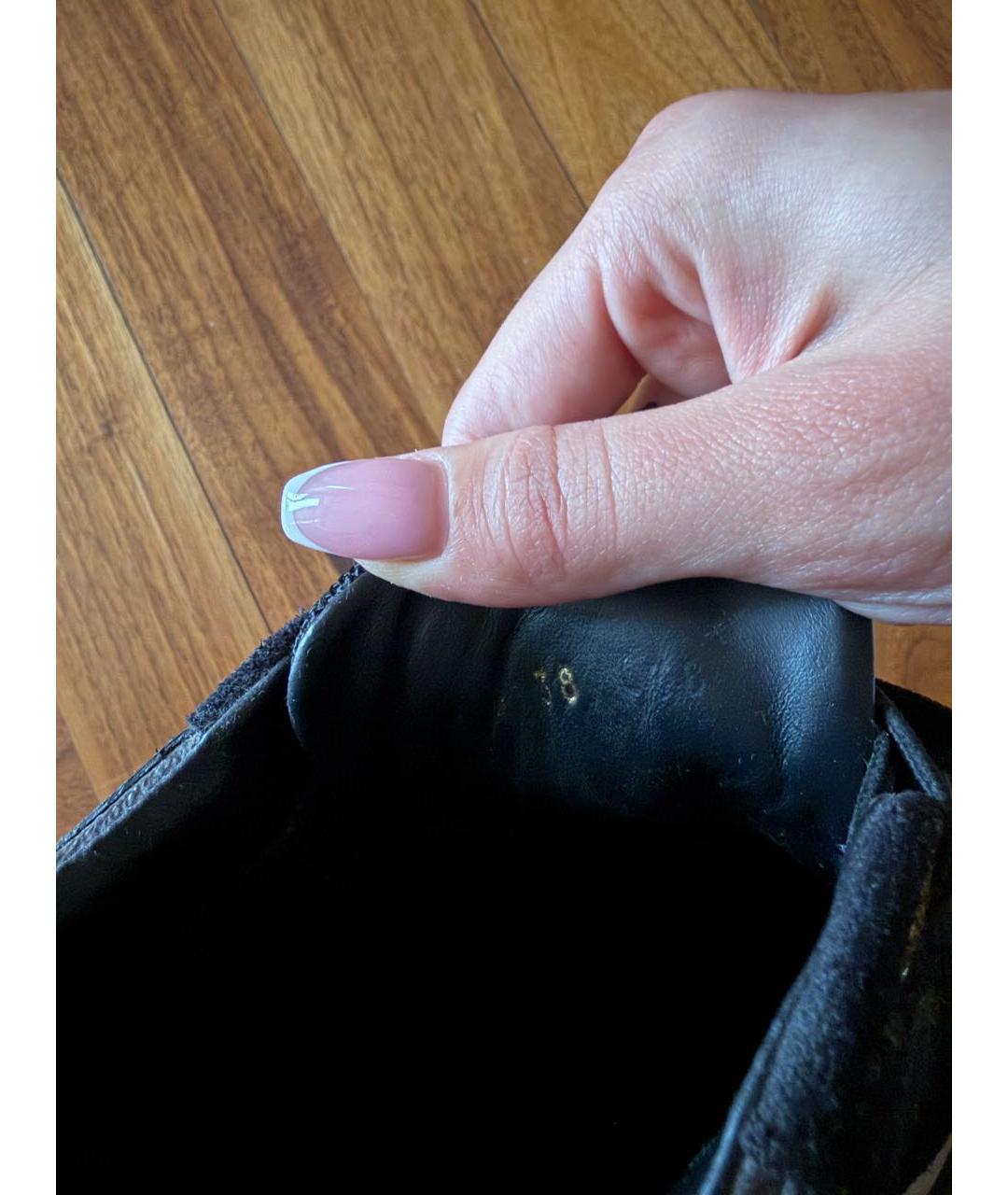 LOUIS VUITTON Черные кроссовки, фото 6