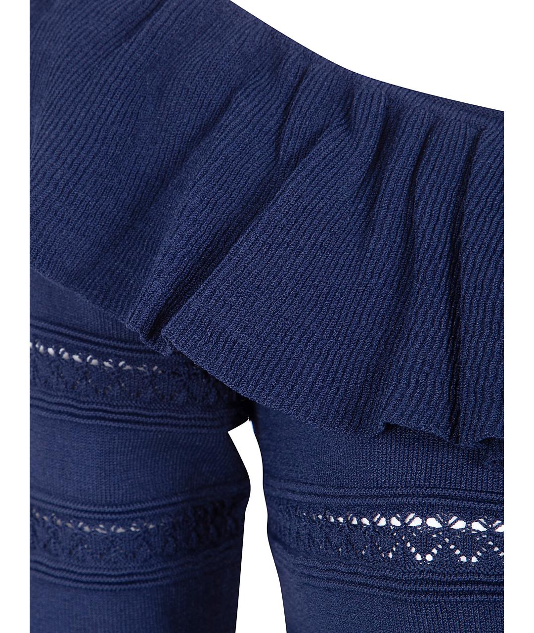 BLUGIRL Синий вискозный джемпер / свитер, фото 3