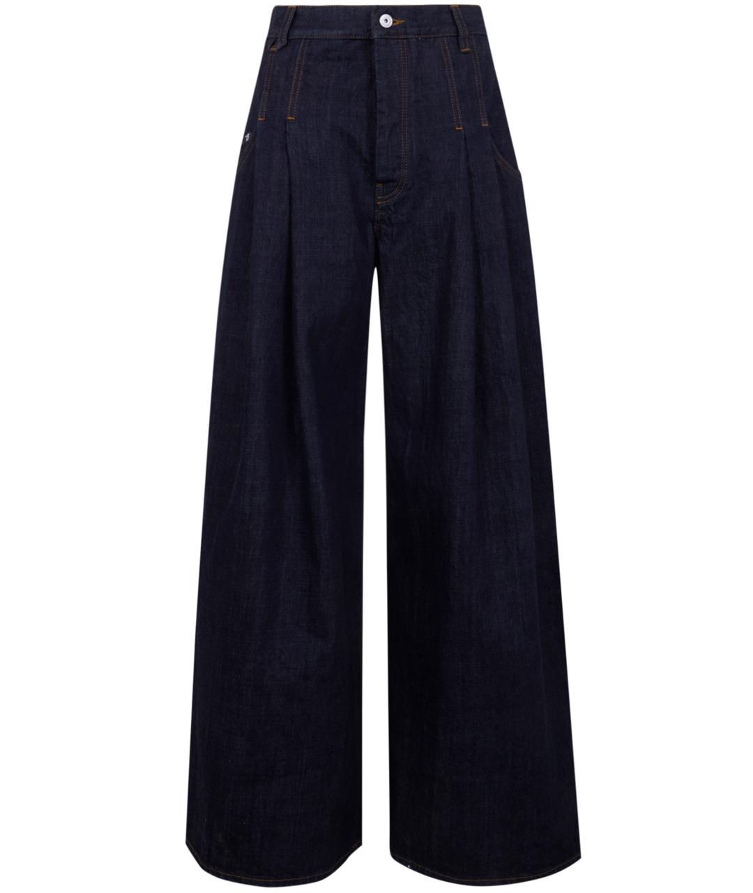 JACQUEMUS Синие хлопковые прямые джинсы, фото 1